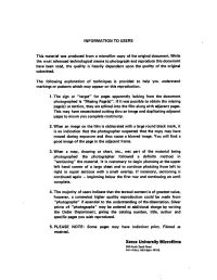 INFORMATION to USERS Xerox University Microfilms