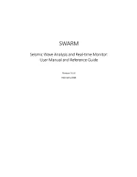 Seismic Wave Analysis and Real-Time Monitor: User Manual and Reference Guide