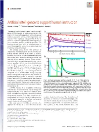 Artificial Intelligence to Support Human Instruction COMMENTARY Michael C