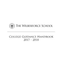 College Guidance Handbook 2017 – 2018