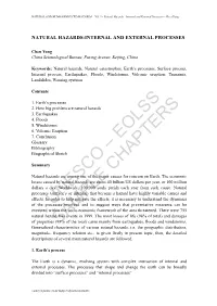 Natural Hazards - Internal and External Processes - Chen Yong