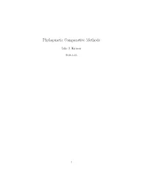 Phylogenetic Comparative Methods