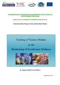 Training of Trainers Module on the Monitoring of Freshwater Molluscs