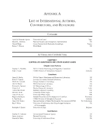Appendix a List of International Authors, Contributors, and Reviewers