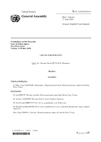 Committee on the Peaceful Uses of Outer Space Fifty-Third Session Vienna, 9-18 June 2010
