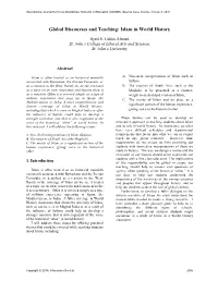 Global Discourses and Teaching: Islam in World History