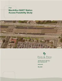 Macarthur BART Station Access Feasibility Study