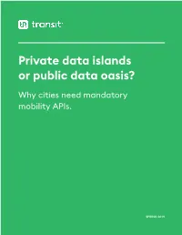 Private Data Islands Or Public Data Oasis?