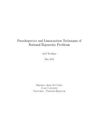 Pseudospectra and Linearization Techniques of Rational Eigenvalue Problems