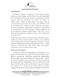Summary About the AEOL Project: EOL Background the Smithsonian