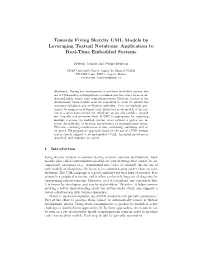 Towards Fixing Sketchy UML Models by Leveraging Textual Notations: Application to Real-Time Embedded Systems