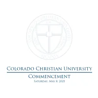 2021 Commencement Program