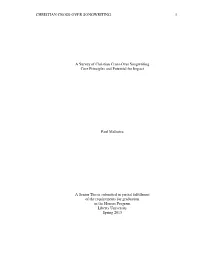 A Survey of Christian Cross-Over Songwriting Core Principles and Potential for Impact