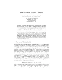 Skolemization Modulo Theories