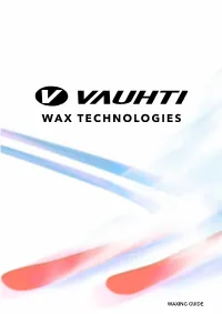 Waxing Guide Contents