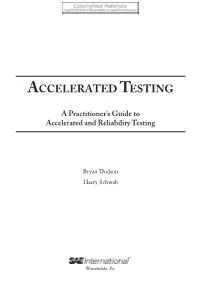 Accelerated Testing