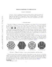 Arxiv:Math/0405482V2 [Math.CO] 12 Sep 2016 (A) Lozenge Tiling (B) Lozenge Dual (C) Rhombus Tiling (D) Rhombus Dual