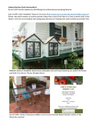 Library Pantries Feed Communities! by the CSLP Child & Community Well-Being Committee and Participating Libraries