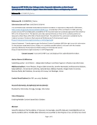 Response to NSF 20-015 Request for Information on Data-Focused