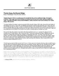 Tharke Kang, Northwest Ridge Nepal, Mahalangur Himal, Khumbu Section
