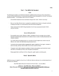 AMGA Ski Skills Description V4