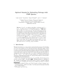 Optimal Bounds for Estimating Entropy with PMF Queries
