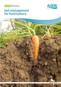 Soil Management for Horticulture