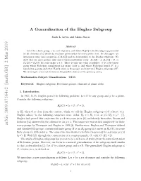 A Generalization of the Hughes Subgroup