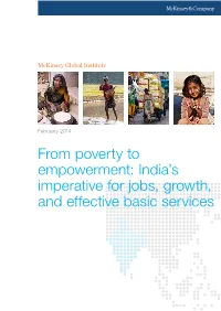 India's Imperative for Jobs, Growth, and Effective Basic Services