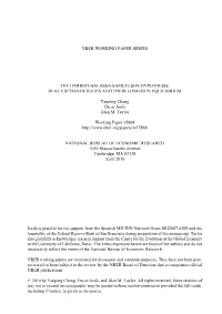 Nber Working Paper Series the Harrod-Balassa