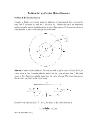 Circular Motion Dynamics