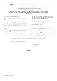 Council Implementing Regulation (EU)