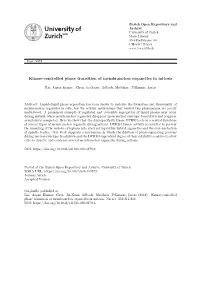 'Kinase-Controlled Phase Transition of Membraneless Organelles In