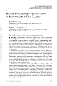Secular Evolution and the Formation of Pseudobulges in Disk Galaxies