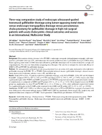 Three-Way Comparative Study of Endoscopic Ultrasound-Guided