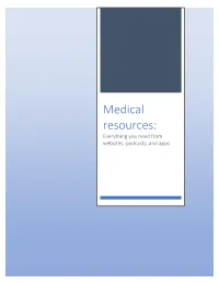 WFSM Medical Resources.Pdf