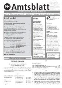 Amtlich Inhalt