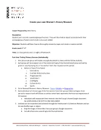 Creating Your Own Women's History Museum.Pdf