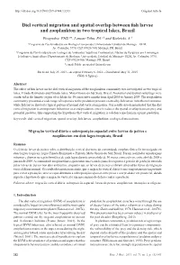 Diel Vertical Migration and Spatial Overlap Between Fish Larvae And