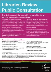 Libraries Review Public Consultation