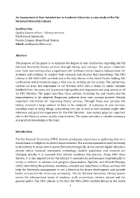 A Case Study of the Fiji National University Library Sandhya