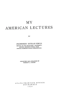 American Lectures