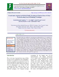 Constraints Analysis in Hybrid Paddy Farming in Eastern Zone of Uttar Pradesh Using Garrett Ranking Technique