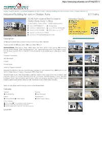 Industrial Building for Rent in Chakan, Pune (P64205513)