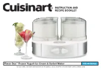 Instruction and Recipe Booklet