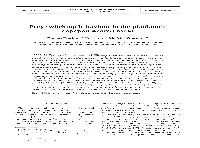 Prey Switching Behaviour in the Planktonic Copepod Acartia Tonsa