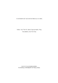 VLSI DESIGN of ADVANCED DIGITAL FILTERS Author