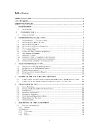 Table of Content