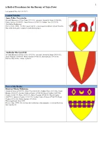 A Roll of Precedence for the Barony of Ynys Fawr