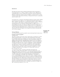 Introduction This Annex Presents the Strategic Outcomes and Program